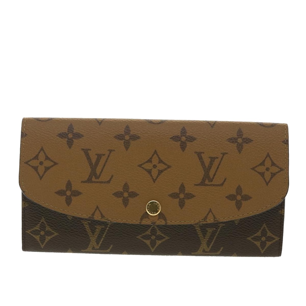 LOUIS VUITTON Monogram Reverse Portefeuille Emily Long Wallet M82157 Auth 40459A - Picture 13 of 16